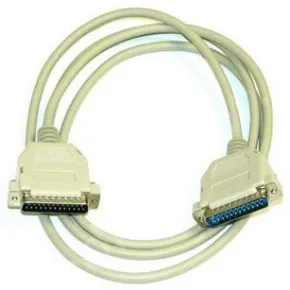 Dátový kábel paralelný, 25 pin M- 25 pin M, 2m, laplink, šedý